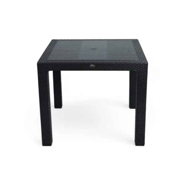Rattan asztal 90x90cm antracit