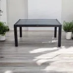 Rattan asztal 150x90cm antracit