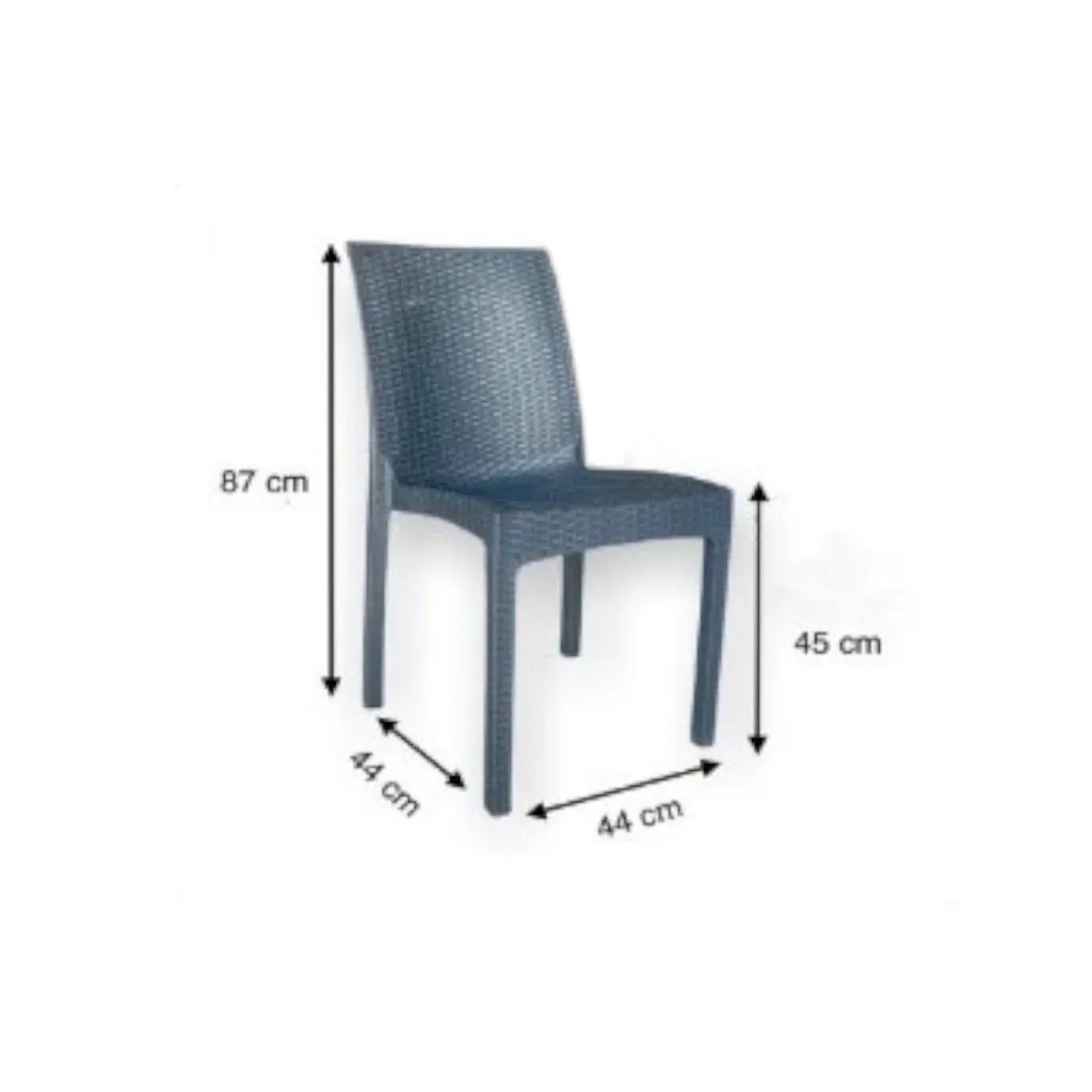 Barel rattan szék antracit