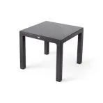 Bahar üveglapos asztal 90x90cm antracit