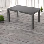 Bojta üveglapos asztal 150x90cm barna