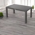 Bojta üveglapos asztal 150x90cm barna