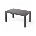 Bojta üveglapos asztal 150x90cm antracit