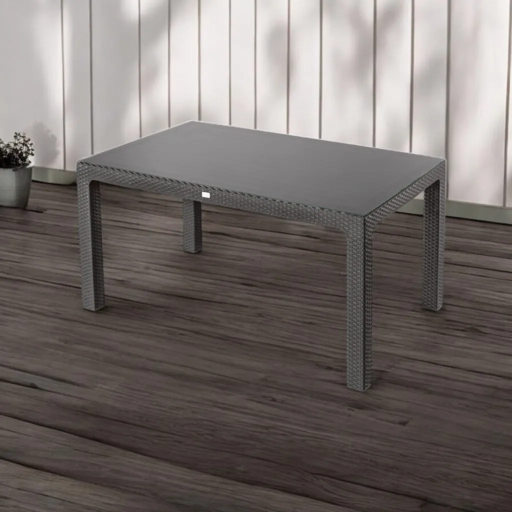 Bojta üveglapos asztal 150x90cm antracit