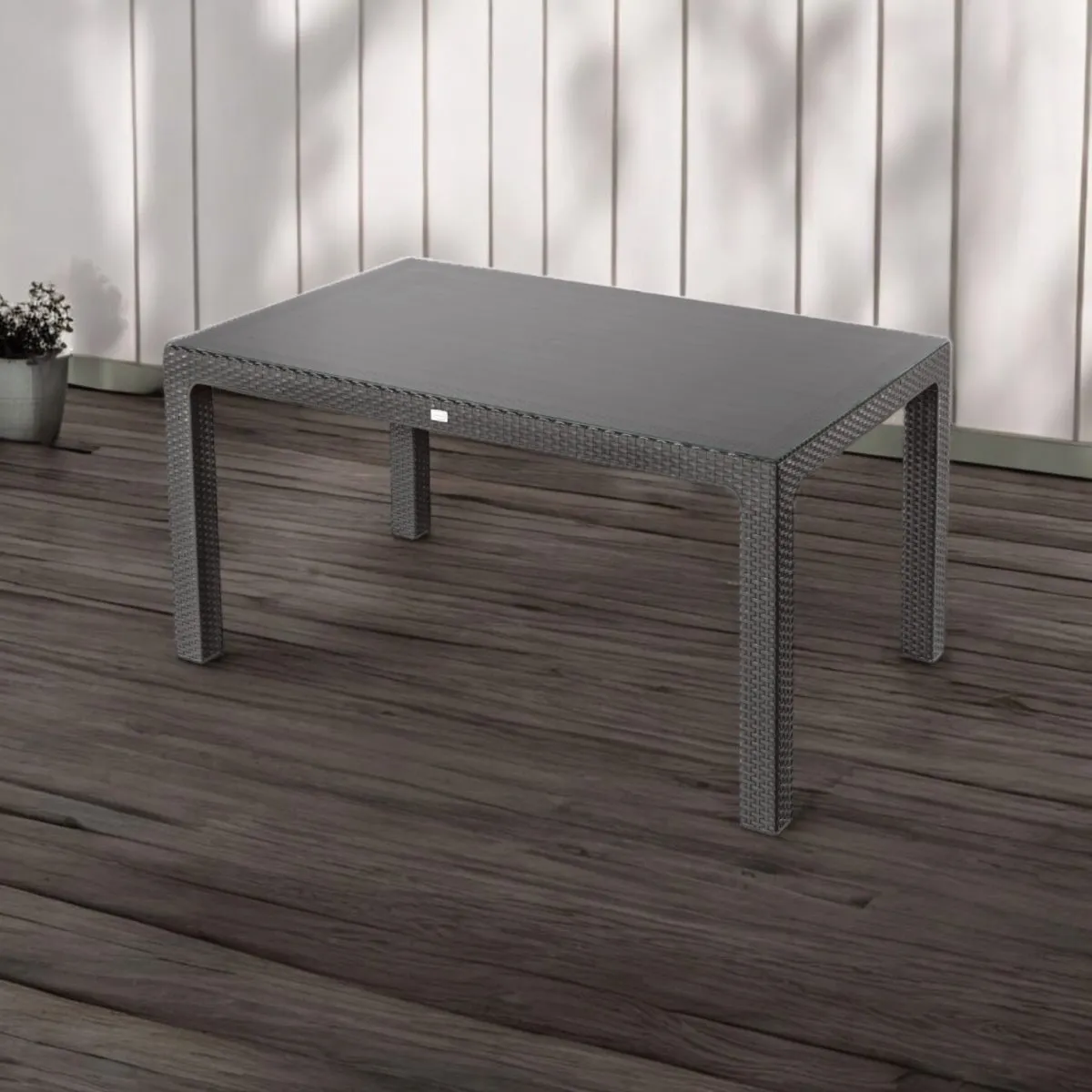 Bojta üveglapos asztal 150x90cm antracit