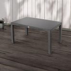 Bojta üveglapos asztal 150x90cm antracit