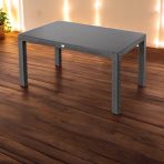 Bojta üveglapos asztal 150x90cm antracit
