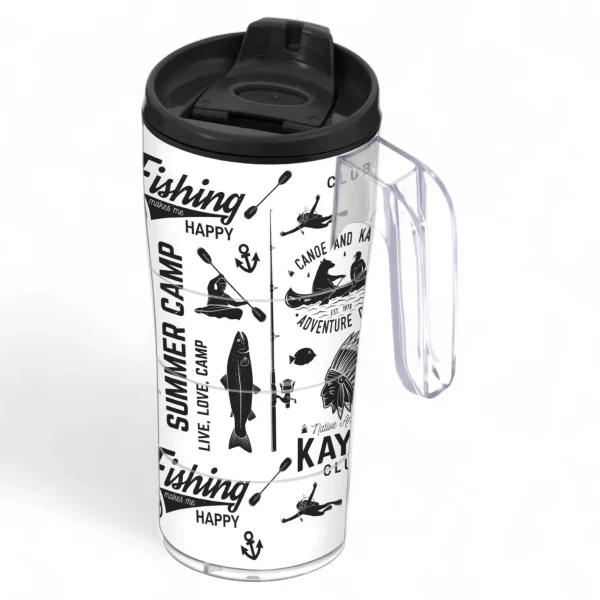 FISHING UTAZÓ POHÁR 440 ML