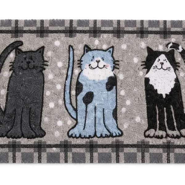 Lábtörlő három cica 60x40 cm